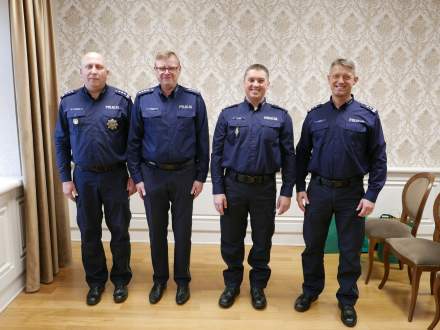 Zmiany w Komisariacie Policji w Strumieniu - uroczystość w ratuszu